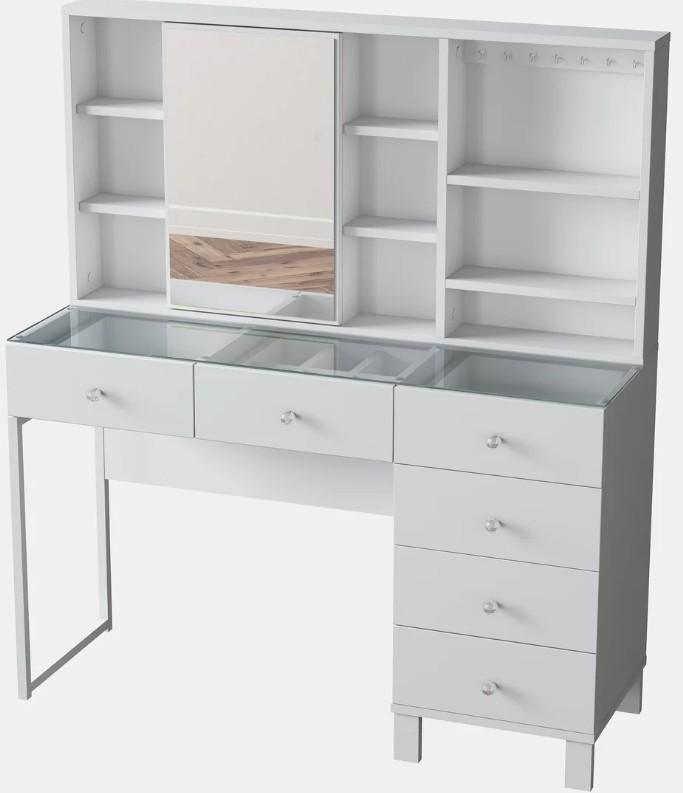 Туалетный столик (трюмо) Mirage Meble BJ140 Белый