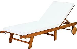 Шезлонг Costway OP70346 Natural/White
