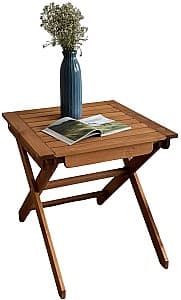 Masa pentru terasa MobiCasa Hodina Stejar (Maro) 70x70 cm