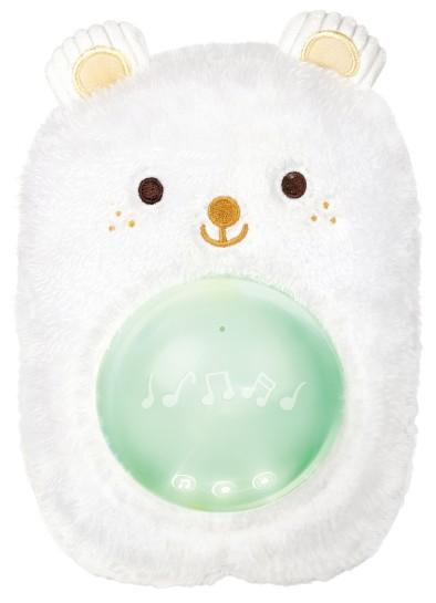 Jucarie de plus Hape Prietenul meu muzical – Huggy Bobo, alb