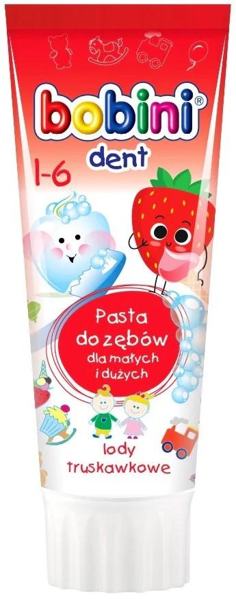 Зубная паста Bobini Клубника 1-6 лет