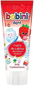 Зубная паста Bobini Клубника 1-6 лет