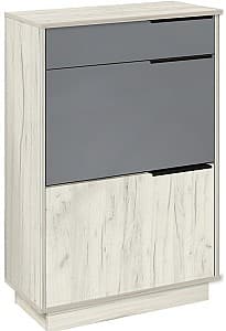Dulap pentru incaltaminte Modern Visit Stejar Craft Alb/Gri Ardezie