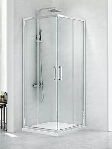 Cabina de dus New Trendy New Praktic 2D Square  80x100x195 Sliding K-049 (16334)