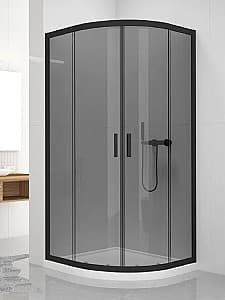 Душевая  кабина New Trendy New Varia Black K-0451 2doors 6mm grafit