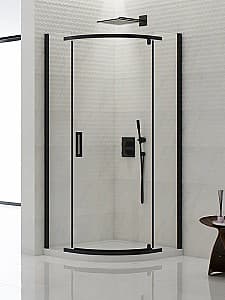 Душевая  кабина New Trendy New Komfort Black Quadrant 90x90x195 Hinged K-0469