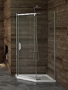 Cabina de dus New Trendy Komfort Pentagonal 100x80x190 Hinged K-0528