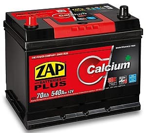 Аккумулятор ZAP 70 Ah Plus Japan Cars +левый