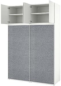 Dulap-cupe IKEA Platsa Alb Larkollen/Gri Inchis