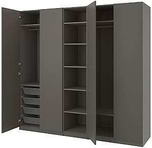 Шкаф IKEA Pax/Forsand полки/штанги/корзины Темно-Серый