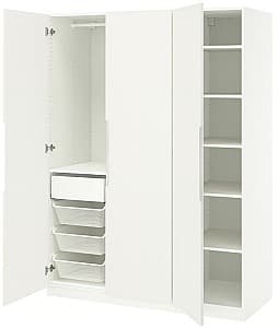 Dulap IKEA Pax/Tonstad rafturi/bare/sertar/cosuri Alb