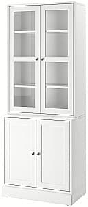 Dulap cu vitrina IKEA Havsta usi sticla Alb
