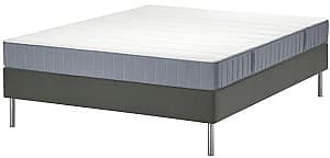 Кровать IKEA Lyngor/Vesteroy/Bjorli экстра жесткий Голубой/Темно-Серый