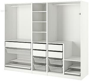 Dulap IKEA Pax rafturi/bare/sertare/cosuri Alb