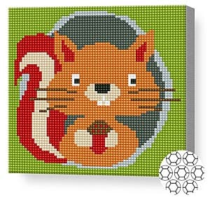 Мозаика New World Белочка с желудем 20x20 см