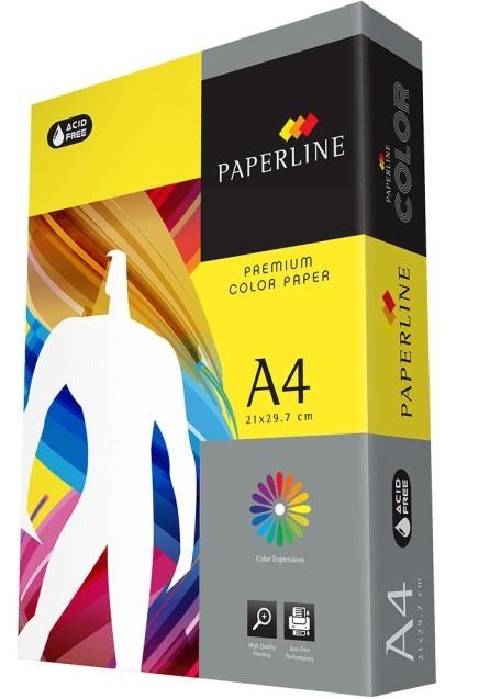 Цветная бумага для принтера Paperline LEMON 210