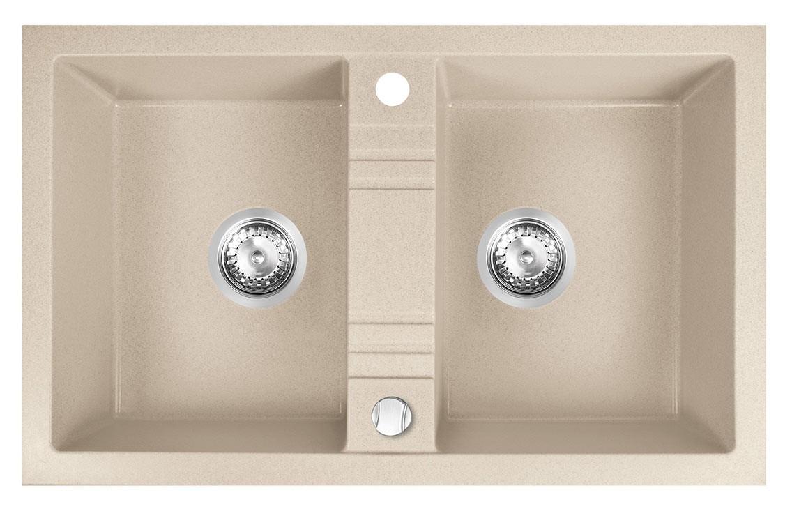 Кухонная мойка Ferro DRGM2/48/78SA Sand (04989)