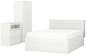 Спальня IKEA Brimnes 3 предмета 180x200 Белый