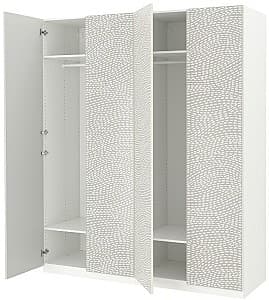 Dulap IKEA Pax/Mistudden rafturi/bare cu model Alb/Gri