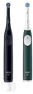 Электрическая зубная щетка BRAUN Oral-B iO2 Duo Black/Green