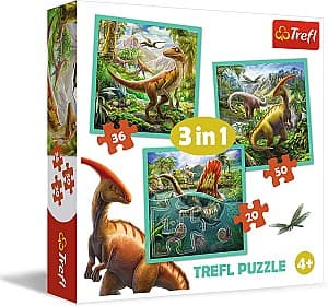 Puzzle Trefl The extraordinary world of dinosaur 34837