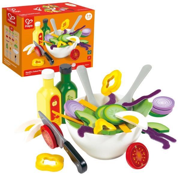 Set de bucatarie pentru papusi Hape Salata sanatoasa