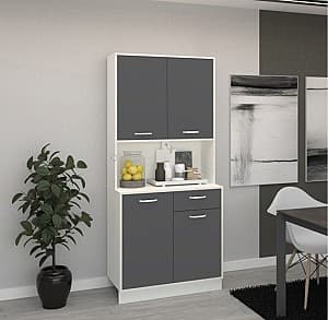 Кухонный гарнитур Haaus Oma 188x44см (Anthracite/White)