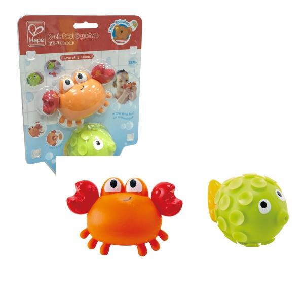 Jucărie pentru apă și baie Hape Rock Pool Squirters E0208