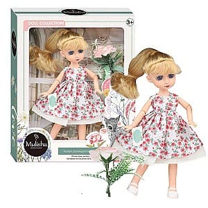 Papusa Essa Toys in rochie florala cu accesorii
