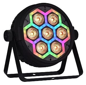 Proiector cu LED Light4Me Frame Par 7x12W (Black)