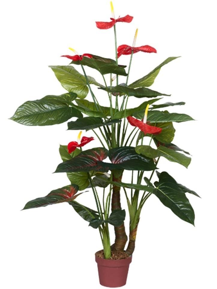 Искусственные цветы OEM/ODM Anthurium (Green/Red)
