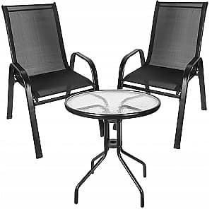 Set mobila de gradina Jumi Fiesta OM-967960 Negru