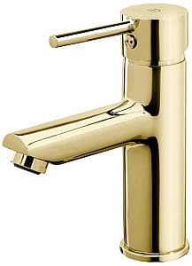 Смеситель для умывальника FDESIGN Flusso Gold FD1-FLS-2-55 (19127)