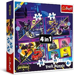 Пазлы Trefl 4in1 Meet Batwheels 34658