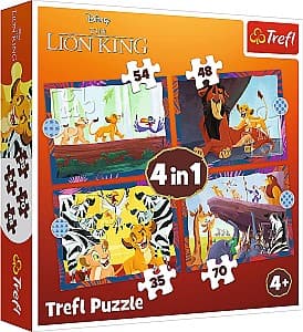 Puzzle Trefl 4in1 Brave Lion King (34653)