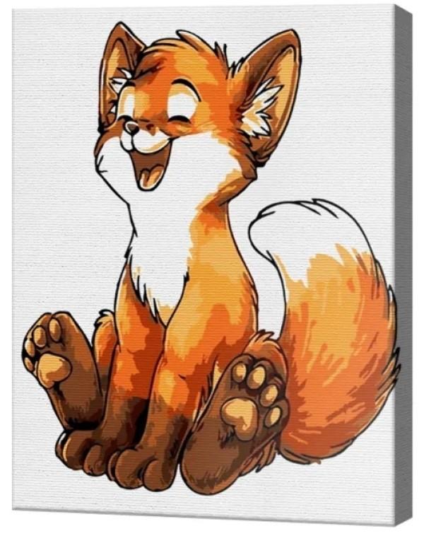 Tablou pe numere Art Gallery Vulpea veselă 20x30 cm