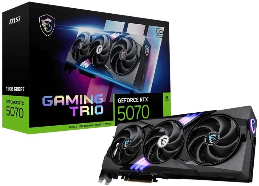 Placa video MSI GeForce RTX 5070 GAMING TRIO 12G OC