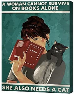 Картина по номерам Art Gallery Девушка с книгой 30x40 см