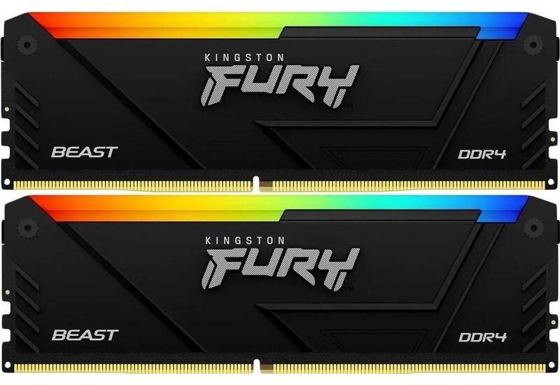 Оперативная память Kingston FURY Beast RGB 16GB (KF436C17BB2AK2/16)