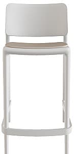 Scaun din plastic Papatya Joy-S Bar 65 Soft White 01 / CSE 37