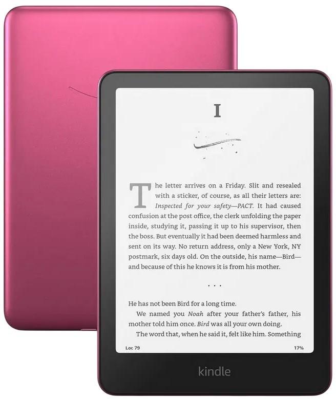 Электронная книга Amazon Kindle Paperwhite (12th Gen) 2024 Signature Edition Metallic Raspberry