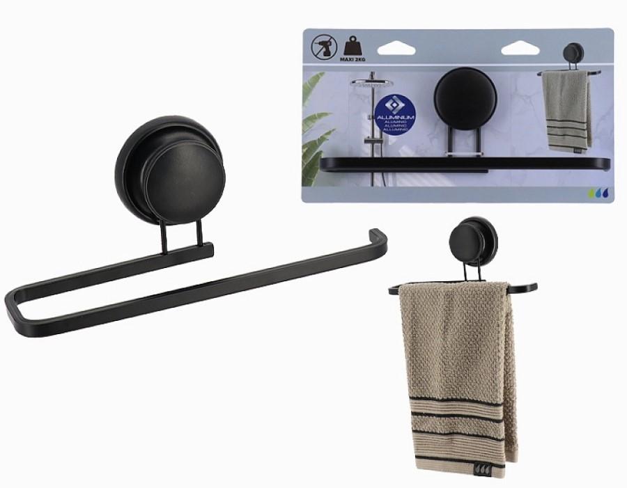 Cuier pentru baie prosoape Tendance Negru 55836