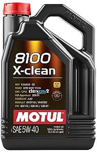 Моторное масло Motul 8100 X-Clean 5W-40 5L