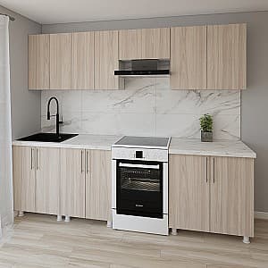 Кухонный гарнитур Smartex K1 260 см Дуб Светлый