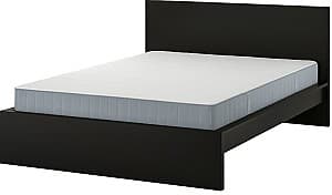 Кровать IKEA Malm/Vesteroy особо жесткий/с матрасом 180x200 Черный Коричневый