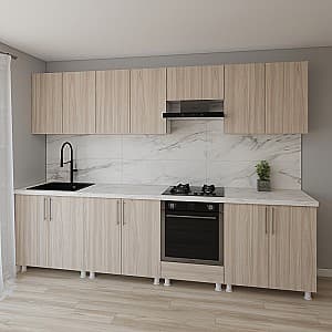 Set mobila bucatarie Smartex K4 300 cm Stejar Deschis