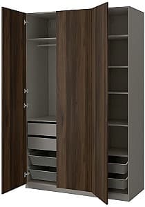 Шкаф IKEA Pax/Storklinta полки/штанга/ящики/корзины 150x60x236 Темно-серый/Темно-коричневый