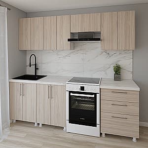 Кухонный гарнитур Smartex K2 240 см Дуб Светлый