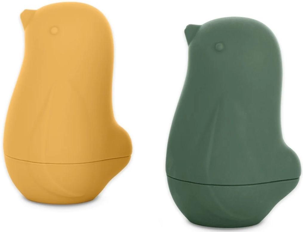 Jucărie pentru apă și baie Petite&Mars Love birds Ochre Green