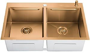 Chiuveta bucatarie SanDonna HD7850 dubla Cupru